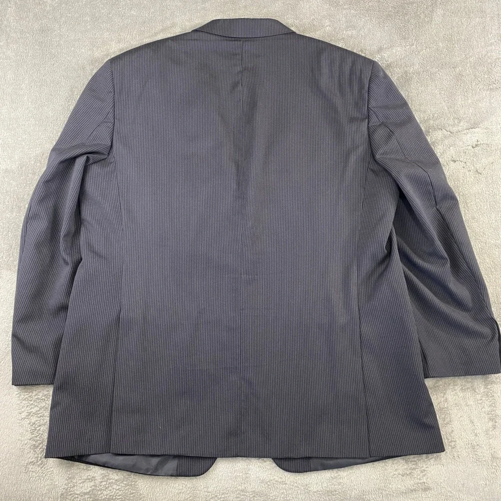 Jones New York Collection Men's L‎ 48 Pinstripe Wool Suit Jacket and Pants Set